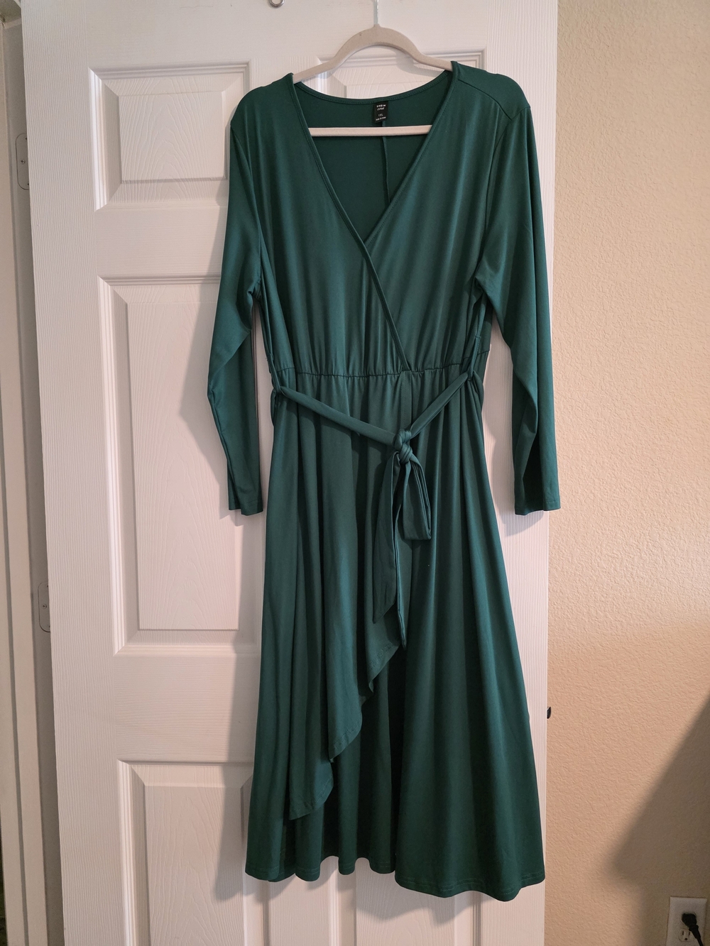 SHEIN Curve Dark Green Stretch Dress